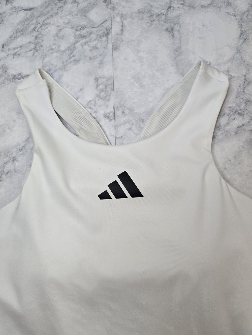 Adidas Women’s Tennis Tank Top Racerback White Medium - Picture 3 of 9
